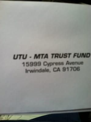 Utu-Mta Trust Fund