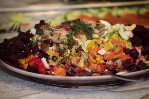 ROOT VEGETABLES w/egg, photo by R Garza