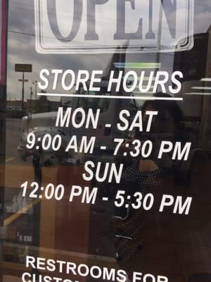 Their hours of operation