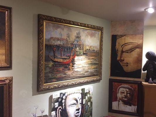 Venice Painting and Three Buddhas