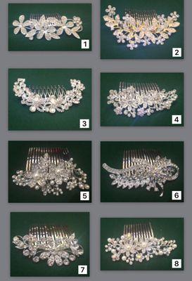 Wedding hair combs  for the bride and bridal-maid