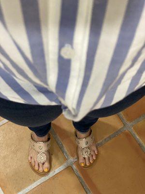 Cute shoes and striped shirt from 4th and Ocean to celebrate the 4th!