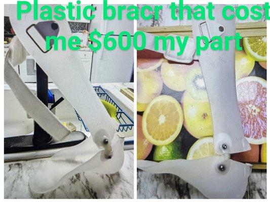 The plastic brace