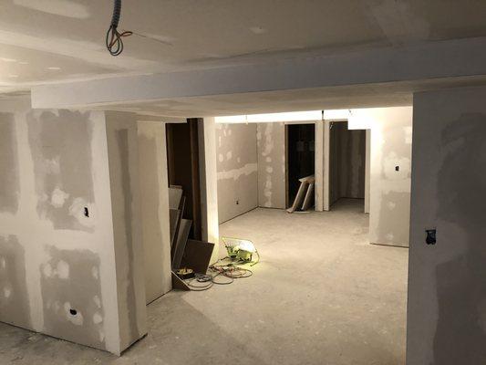 Contact ALS To Get Your basement framed and drywalled !