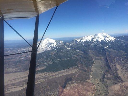 The Spanish Peaks near Walsenburg, CO