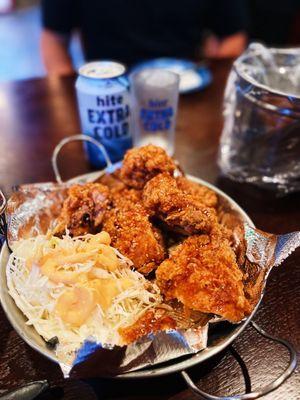 Sweet Sauteed Garlic Fried Chicken