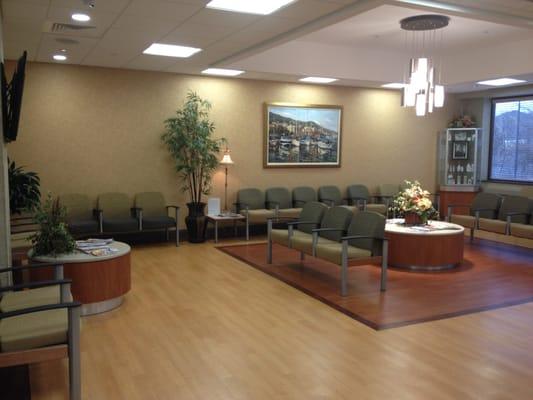 CDSC's spacious, warm and inviting waiting room.