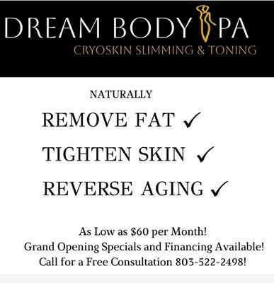 Affordable options for anyone to get their Dream Body!