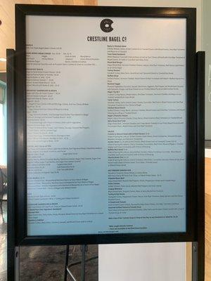 Full menu