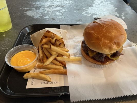 Bacon Burger and House Fries