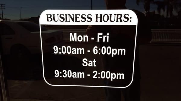 Business Hours