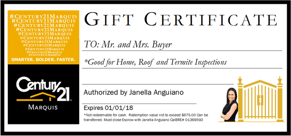 Feel free to print and redeem! Or call me and I would be happy to put in the mail!  Janella Anguiano  510-755-5199 CalBRE# 01369593