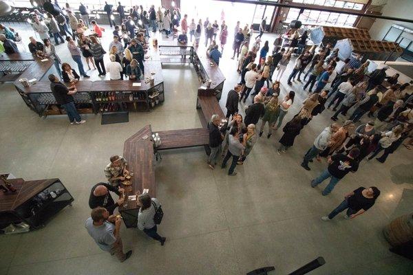 Our tasting room view from the members mezzanine