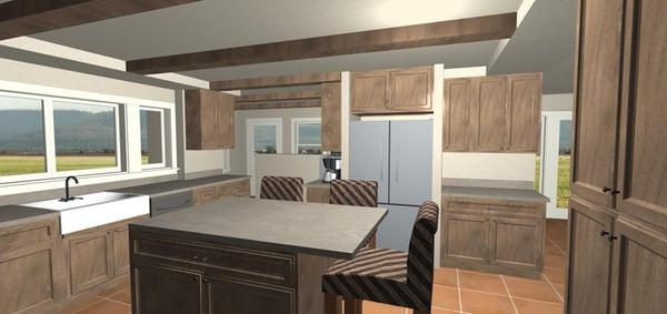 3D Rendering - Kitchen