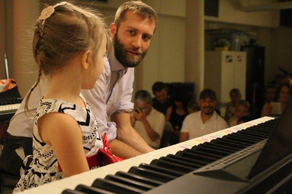 Clara, age 5, at one of her first recitals