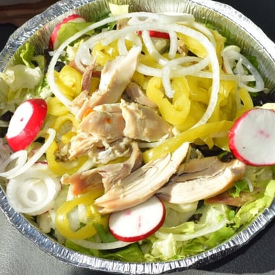 Rotisserie Chicken Salad: Pollo Pizza