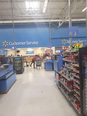 Walmart in Douglasville,  has long lines and this Manager decides that she is not serving customers after we were in a long line waiting.