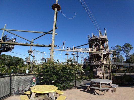 Zip line and aerial park