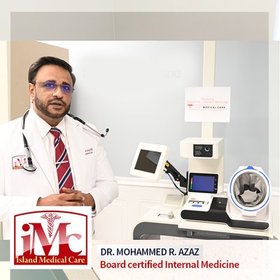 Dr. Mohammed R. Azaz, board certified internal medicine. Introducing the ECM- Essential Contact Medicine.