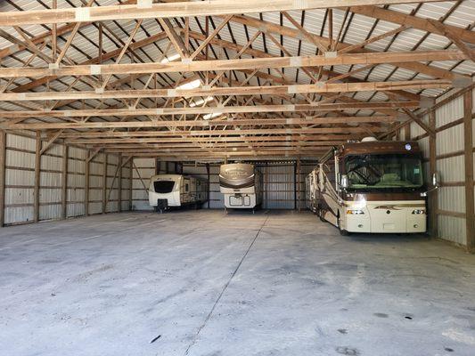 Bon Voyage Storage offers Enclosed Parking on Pavement for Boats and RVs in Oglesby, Illinois, near Chicago.