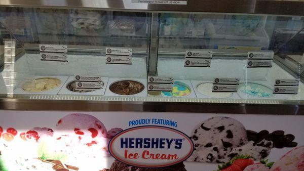 The ice cream case #1 of Hershey's ice cream.