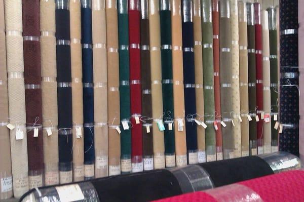 We also can bind any of our remnants into any size area rug you would like, our show room area is over half an acre.