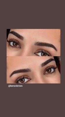 Ombré brows. First session