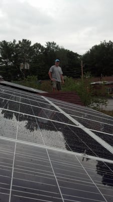 Yes, we do entire solar PV systems with Bright Light Solar from Chichester, NH! Residential and Commercial.