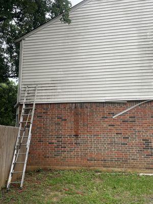 Before siding moldy and dirty