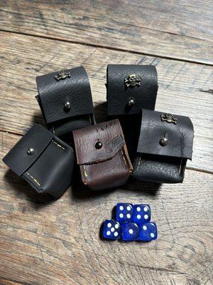 Dice game sets with carry pack