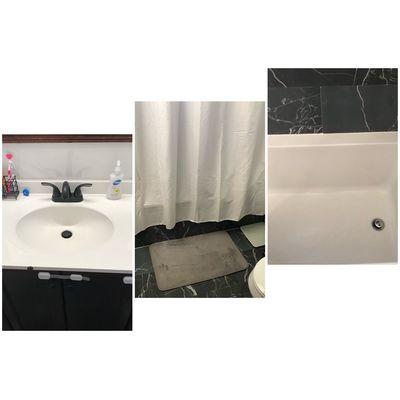 Amazing standard bathroom cleaning for routine cleaning client