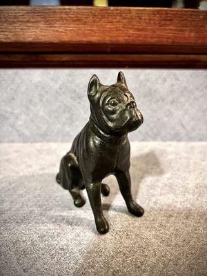 Cast iron dog bank