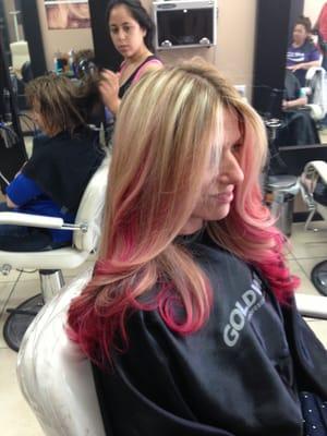 Pink ombre