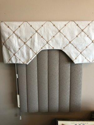 custom verticals and valance