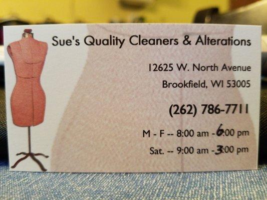 Sue's Quality Cleaners & Alterations