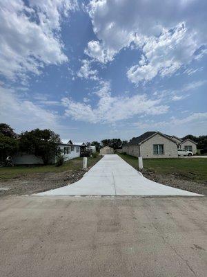 New driveway