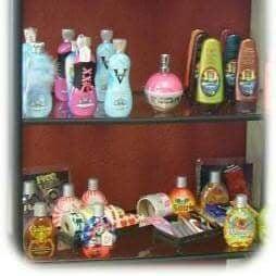 Lots of tanning product for sale. Supper clean salon and very nice beds.