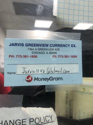 Jarvis & Greenview Currency Exchange