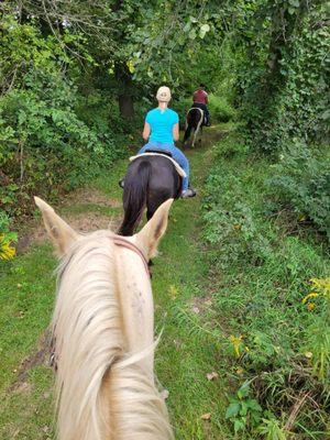 Trail riding with Sheryl  & Alison at Eastmanville