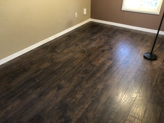 New Hardwood flooring.