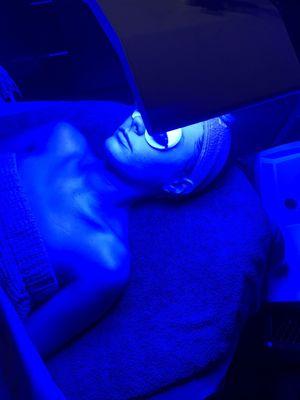 Blue light LED therapy (included in all facials)