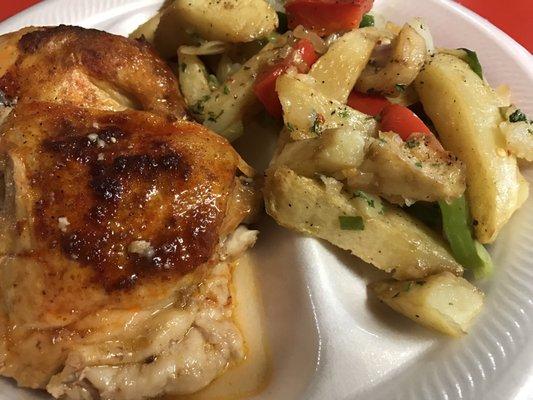 Baked chicken & potato medley