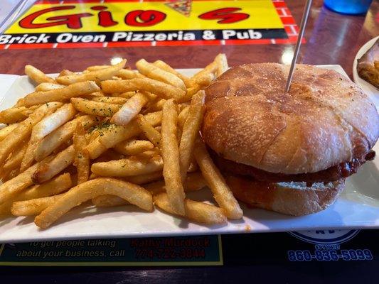 Chicken parm sandwich