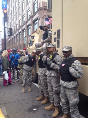 National guard prepared for anything and looking damn good doing it!