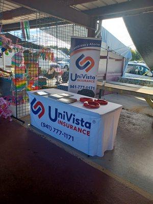 Vist us at the Palmetto Flea Market every Saturday and Sunday! Free give aways and of course, FREE QUOTES on insurance!