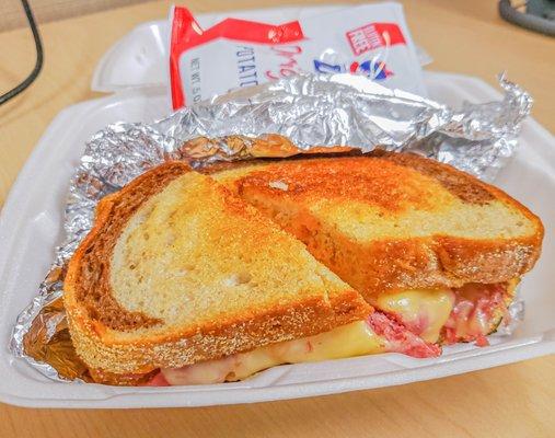 "Valley's Best Reuben" with corned beef