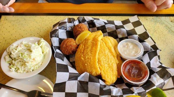 2 Fish Basket with slaw