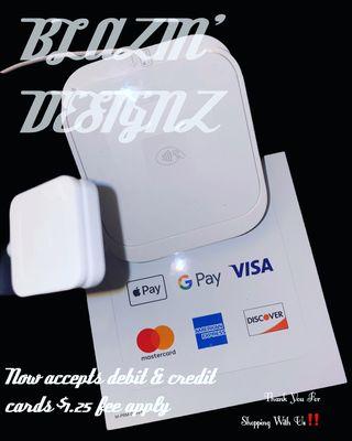 Now accepted secured major card payments with Apple Pay & google pay