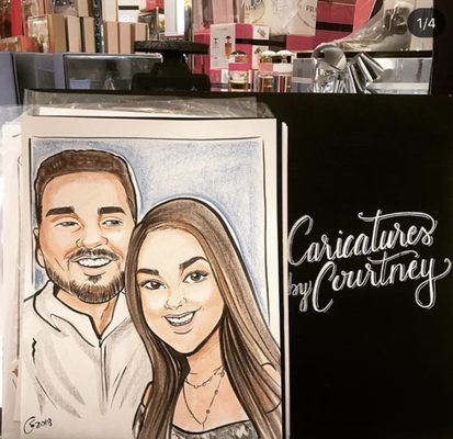 Drawing live at Macy's