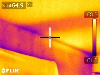 missing insulation in ceiling joist